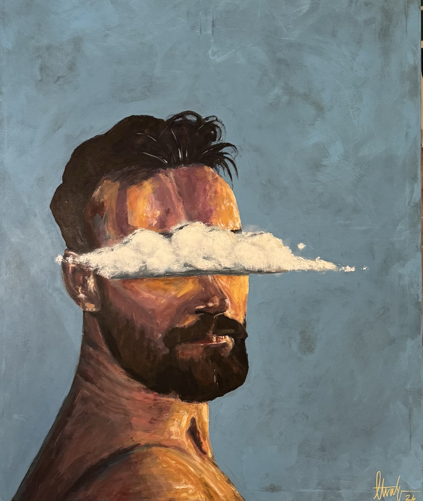Drömmare — Akryl på canvas